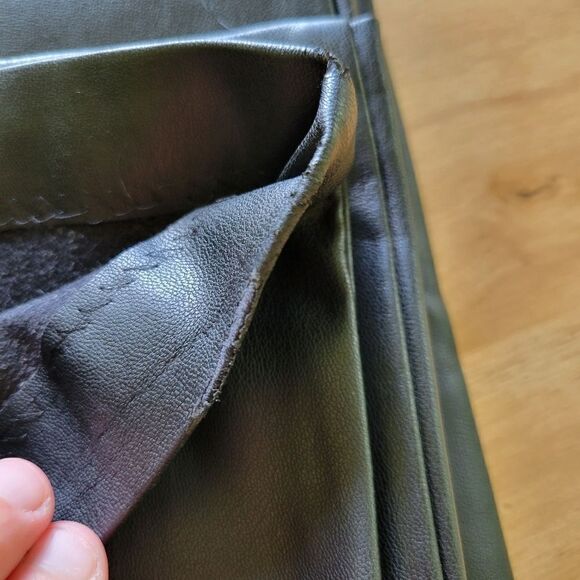 Zara Blogger Fave Faux Leather Pleated High Rise Pants - Picture 11 of 13